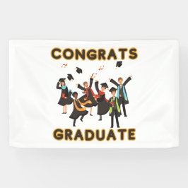 Glückwunsch Graduate 2,5x4 Vinyl Banner