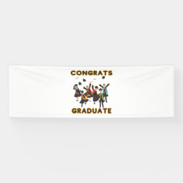 Glückwunsch Graduate 2,5x8 Vinyl Banner