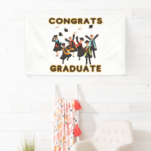 Glückwunsch Graduate 3x5 Vinyl Banner (Insitu)