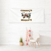 Glückwunsch Graduate 4x10 Vinyl Banner (Insitu)