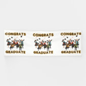 Glückwunsch Graduate 4x12 Vinyl Banner (Horizontal)