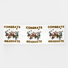 Glückwunsch Graduate 4x12 Vinyl Banner