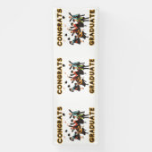 Glückwunsch Graduate 4x12 Vinyl Banner (Vertikal)