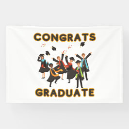 Glückwunsch Graduate 4x6 Vinyl Banner