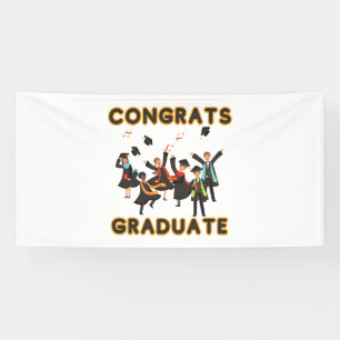 Glückwunsch Graduate 4x8 Vinyl Banner