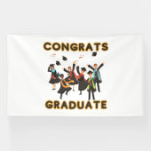 Glückwunsch Graduate 6x10 Vinyl Banner (Horizontal)