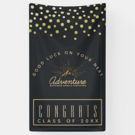 Glückwunsch Graduate Adventure Mountain mit Sonnen Banner