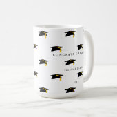 GLÜCKWUNSCH GRADUATE CAP KAFFEETASSE (VorderseiteRechts)