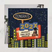 Glückwunsch Graduate City Skyline Foto Billboard Ankündigung (Vorne/Hinten)
