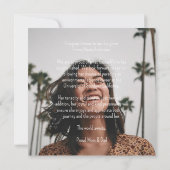 Glückwunsch Graduate City Skyline Foto Billboard Ankündigung (Rückseite)