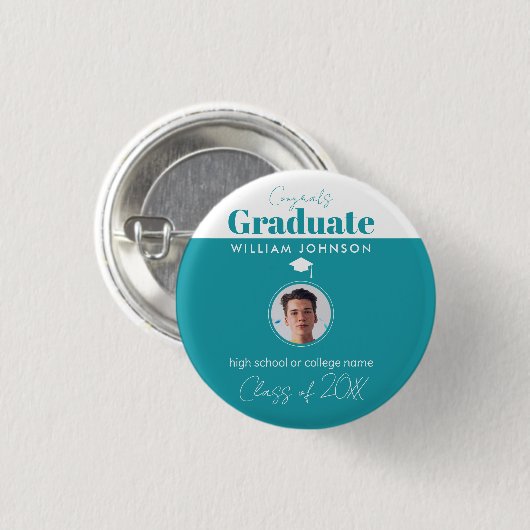 Glückwunsch Graduate Class of 2023 Button (Vorne & Hinten)