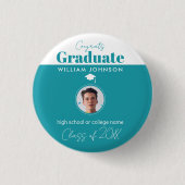 Glückwunsch Graduate Class of 2023 Button (Vorderseite)