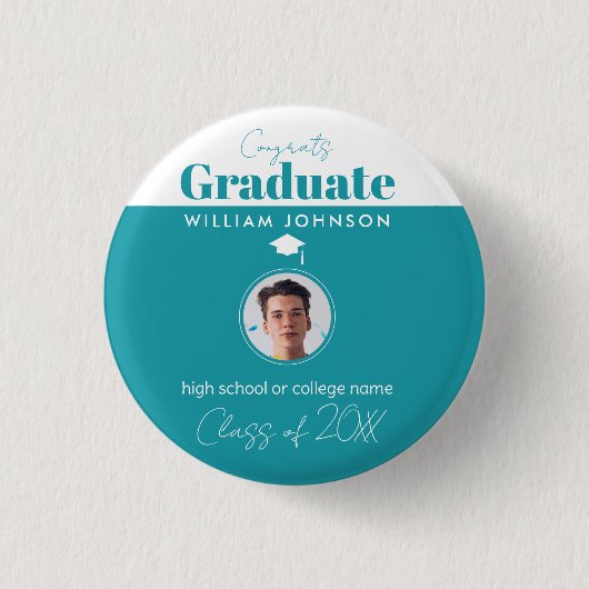 Glückwunsch Graduate Class of 2023 Button (Vorderseite)