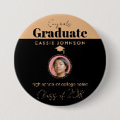 Glückwunsch Graduate Class of 2023 Button (Vorderseite)