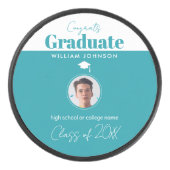 Glückwunsch Graduate Class of 2023 Eishockey Puck (Vorderseite)