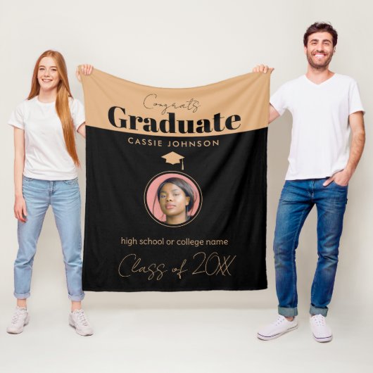 Glückwunsch Graduate Class of 2023 Fleecedecke (Beispiel)
