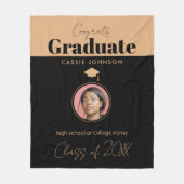 Glückwunsch Graduate Class of 2023 Fleecedecke (Vorderseite)