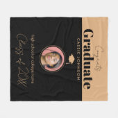 Glückwunsch Graduate Class of 2023 Fleecedecke (Vorderseite (Horizontal))