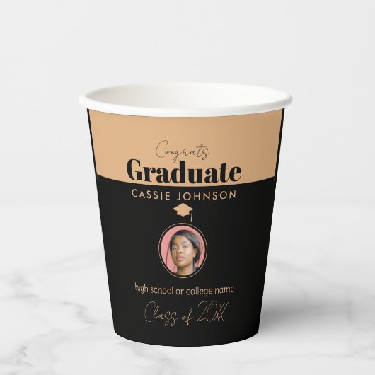 Glückwunsch Graduate Class of 2023 Pappbecher (Vorderseite)