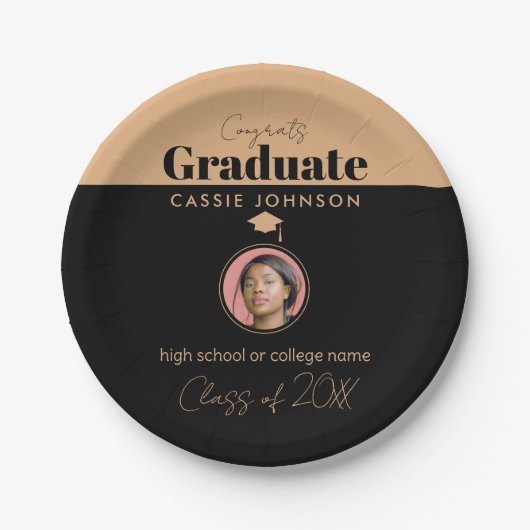 Glückwunsch Graduate Class of 2023 Pappteller (Vorderseite)