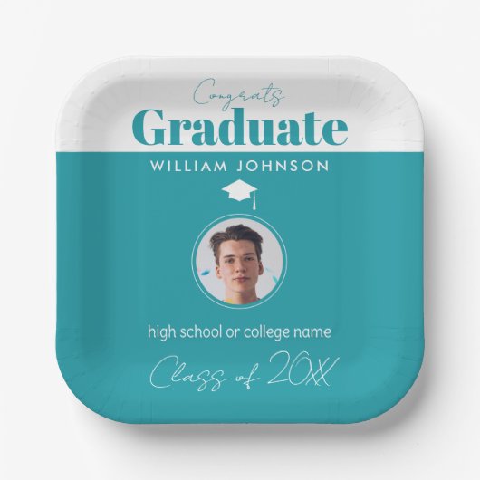 Glückwunsch Graduate Class of 2023 Pappteller (Vorderseite)