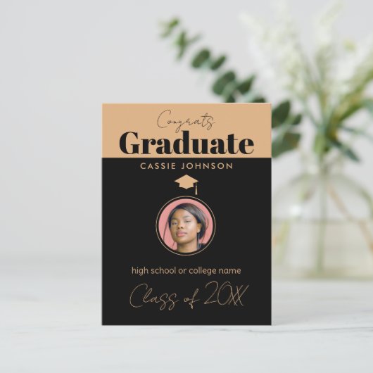 Glückwunsch Graduate Class of 2023 Postkarte (Stehend Vorderseite)