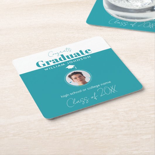 Glückwunsch Graduate Class of 2023 Rechteckiger Pappuntersetzer (angewinkelt)