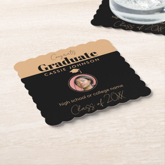 Glückwunsch Graduate Class of 2023 Untersetzer (angewinkelt)