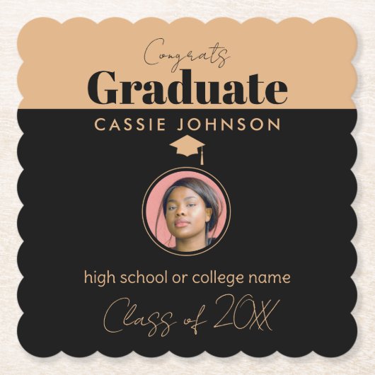 Glückwunsch Graduate Class of 2023 Untersetzer (Vorderseite)