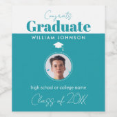 Glückwunsch Graduate Class of 2023 Weinetikett (Einzelnes Label)