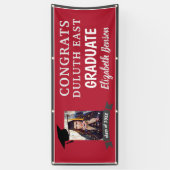 Glückwunsch Graduate Custom Banner Red (Vertikal)