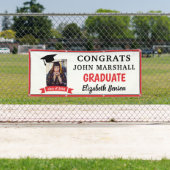 Glückwunsch Graduate Custom Banner Red Gray (Insitu)