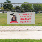 Glückwunsch Graduate Custom Banner Red Gray (Insitu)