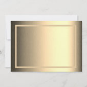 Glückwunsch Graduate Custom Foto Gold Abschluss Ankündigung (Rückseite)