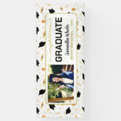 Glückwunsch Graduate Custom Foto Graduation Party Banner (Vertikal)