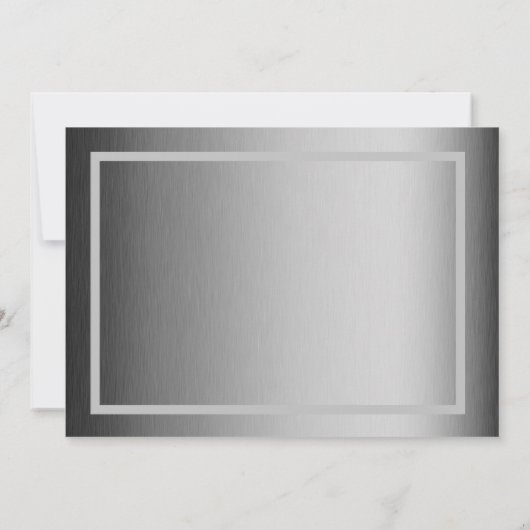 Glückwunsch Graduate Custom Foto Gray Abschluss Ankündigung (Rückseite)