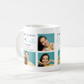 Glückwunsch Graduate Foto Collage Kaffeetasse (Vorderseite Links)
