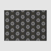 Glückwunsch Graduate Graduate Cap on Black Seidenpapier (Vorderseite)