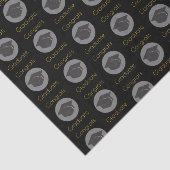 Glückwunsch Graduate Graduate Cap on Black Seidenpapier (Ausschnitt)