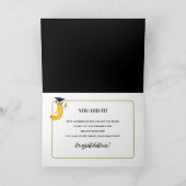 Glückwunsch Graduate Grandtochter Bookworm Diploma Karte (Innenseite)