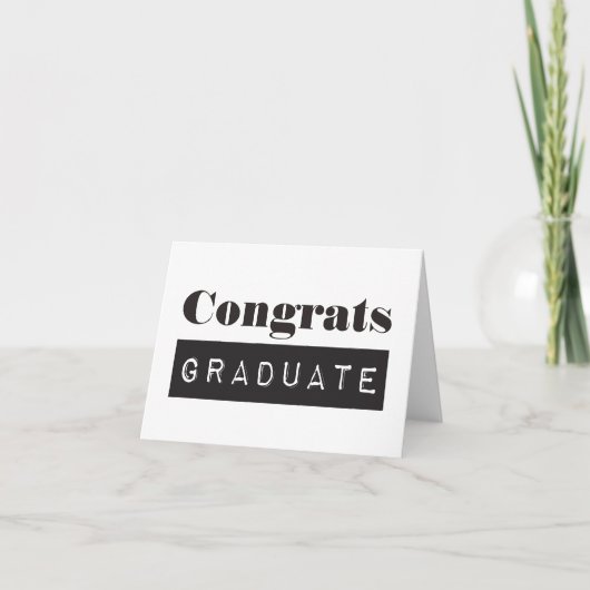 Glückwunsch Graduate Karte (Vorderseite)