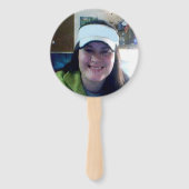 Glückwunsch Graduate Name Fett Text Hand Fan Fächer (Rückseite)