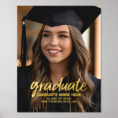 Glückwunsch Graduate - Party Foto - Text in Foliendrucke (Vorderseite)