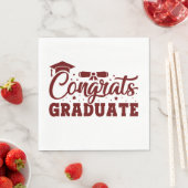 Glückwunsch Graduate Serviette (Beispiel)