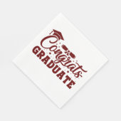 Glückwunsch Graduate Serviette (Ecke)