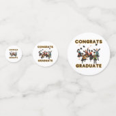 Glückwunsch Graduate Table Confetti Konfetti (Rückseiten)