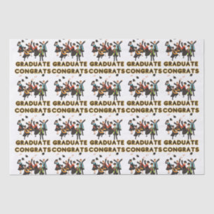 Glückwunsch Graduate Tissue Paper Seidenpapier