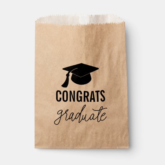 Glückwunsch Graduate Typografy Modern Geschenktütchen (Vorderseite)