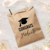 Glückwunsch Graduate Typografy Modern Geschenktütchen (Ausgeschnitten)