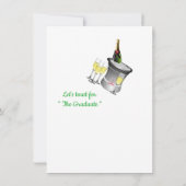 Glückwunsch Graduate, Wine and Balloon Gruß (Rückseite)